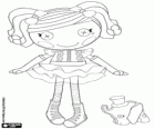 A Lalaloopsy doll, Peanut Big Top with her pet, an elephant