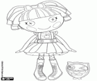 Bea Spells-A-Lot from Lalaloopsy with her pet, an owl