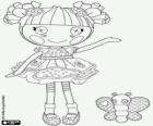 Blossom Flowerpot, the Lalaloopsy doll with a butterfly, her pet