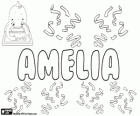Amelia, variant of names such as Amalia and Emilia