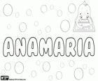 Anamaria, variant of Ana, name made up of Ana and Maria