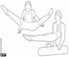 Men artistic gymnastics exercises