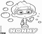 Nonny, an intelligent boy with his diving mask. Bubble Guppies