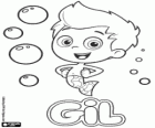 Gil, the Bubble Guppies little boy with his camouflage tail