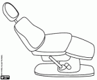 Patient's chair in the dentist's office