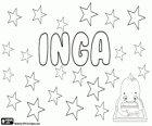 Inga, name of Nordic origin. Its meaning is guarded by Ing, a God of the Norse mythology