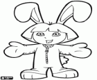 Dora with a rabbit costume