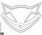 The logo of Sly Raccoon, the mask of Sly Cooper