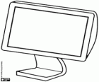A computer monitor, a display device for the computer