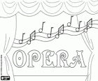 Opera Day, Day of the Opera. A scenario with the music as the main protagonist, an opera theatre, an opera house