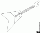 The electric bass, bass guitar, an instrument similar to the guitar electric but larger