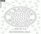 Bayern Munich, champion of the german football league Bundesliga 2013-2014