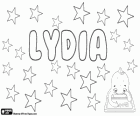 Lydia, name of Greek origin. Biblical name in the New Testament