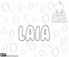 Laia, name of Greek origin. Derived from the Greek Eulalos, its meaning is the well spoken woman