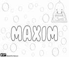 Maxim, name of Latin origin. Derivate of Maximus, its meaning is the greatest