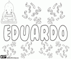 Eduardo, name of Anglo-Saxon origin. Derivate from Eadweard, its meaning is guardian of wealth