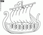 The viking ship used in the attacks, the drakkar