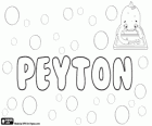 Peyton, name of English origin. Peyton, variant of Payton