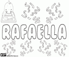 Rafaella, name of Hebrew origin. One of the female forms for Raphael