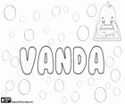 Vanda, variant of the name of Slavic origin, Wanda