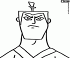 The face of a samurai, the samurai Jack