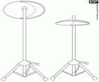 Two cymbals, instruments of percussion