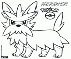 Herdier, a normal Pokemon. The evolution of Lillipup