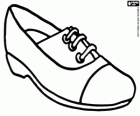 A sporty shoe, comfortable shoe with laces