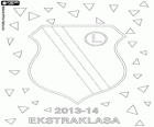 Legia Warsaw, champion of the Polish football league Ekstraklasa 2013-2014