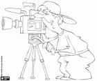 The camera operator, one of the professionals working in film production