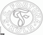 Badge of SC Fortuna Köln, a sports club from the city of Cologne