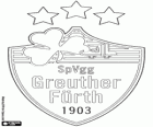 Badge of SpVgg Greuther Fürth, sports club from the bavarian city of Fürth
