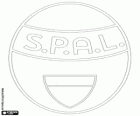 Emblem of S.P.A.L., Soccer club from Ferrara, Italian city in the Emilia Romagna region