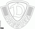 Emblem of SG Dynamo Dresden, soccer club from Dresden, Saxony