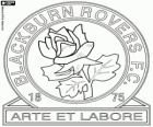 Logo of Blackburn Rovers F.C. The Rovers.  Football club based on the town of Blackburn, in the Lancashire County