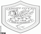 Emblem of Cardiff City F.C., Football Club from Cardiff, Welsh city. The Bluebirds
