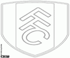 Badge of Fulham Football Club. Also known as The Cottagers, The Whites