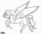 Puzzle of pegasus, the winged horse