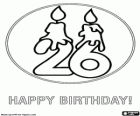 A twenty-six birthday greeting card