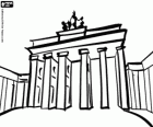 The Brandenburg Gate, a city gate in Berlin that has become one of the main symbols of Germany