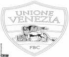 Badge of Foot Ball Club Unione Venezia. Football team from Venice, in the Veneto region