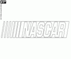 Logo of NASCAR, the most important competition in the world with factory cars