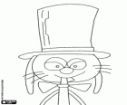 A rabbit with top hat and bow tie, a character from Pet Squad
