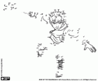 Connect the dots to draw Jack Frost. A character of Rise of the Guardians