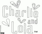 The original logo of Charlie and Lola in English