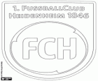 Logo of 1. FC Heidenheim. Football club of Heidenheim an der Brenz, city of Baden-Württemberg