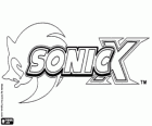 Logo of Sonic X, an anime serie for TV based on the Sonic The Hedgehog video games