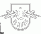 Emblem of RB Leipzig. Soccer club of Leipzig, city in Saxony