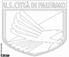 Badge of US Palermo. Soccer club in the city of Palermo, capital of Sicily