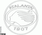 Badge of Atalanta BC. Football team of Zingonia, city of Lombardy